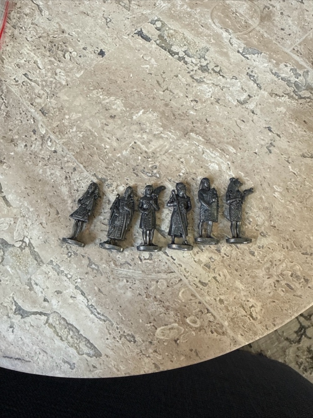 Kinder surprise metal Set of 6 (10A-10-F)Vintage Pewter Figurine Soldiers NWOT